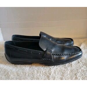 Quirelli Leather Black Dress Shoes Mens Sz 7.5 Driving Loafer
